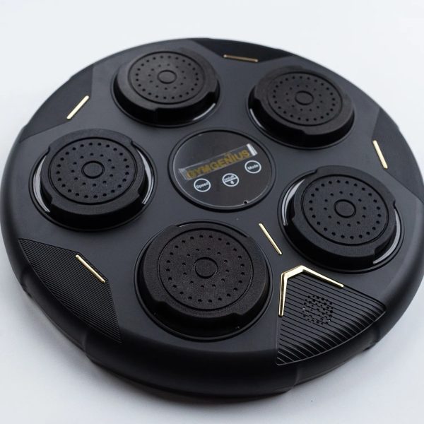 D_617664-MLA107865885685_022026-F.jpg Máquina De Boxeo Bluetooth Bases Acolchadas Gymgenius Negro