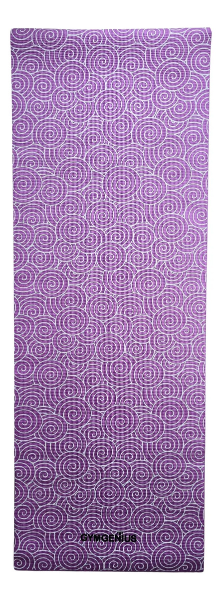 Mat Yoga 6mm Pvc Antideslizante Liviano Práctico Gymgenius Violeta