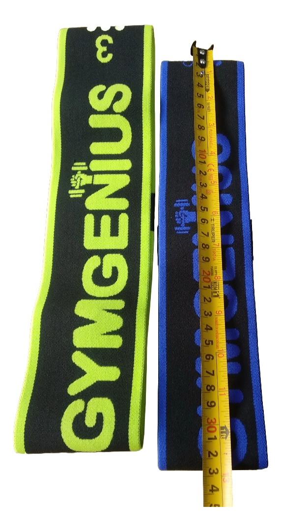Banda Tela Premium Gymgenius Hip Loop Intendidad Baja Azul Azul