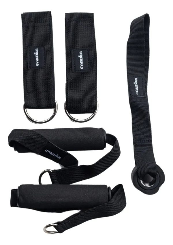 D_757774-MLA107166973192_022026-F.jpg Kit 5 Bandas De Látex Y Caucho Gymgenius Con Bolso Negro