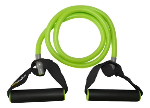 Banda De Resistencia Tpe Manijas Ergonómicas Gymgenius Baja Verde