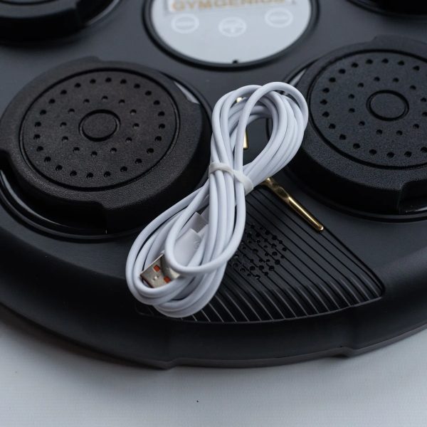 D_790903-MLA107167866384_022026-F.jpg Máquina De Boxeo Bluetooth Bases Acolchadas Gymgenius Negro