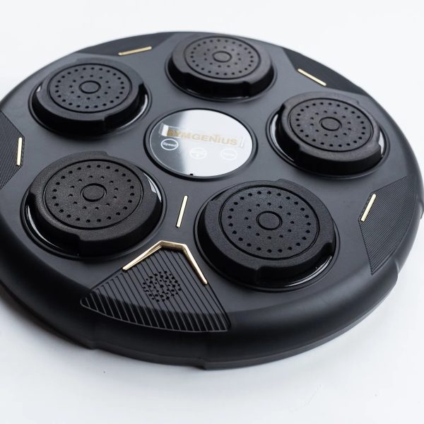 D_828010-MLA107869164943_022026-F.jpg Máquina De Boxeo Bluetooth Bases Acolchadas Gymgenius Negro