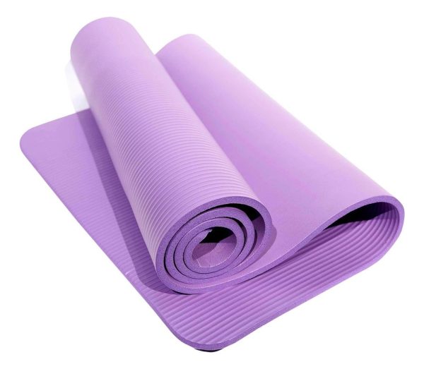 Mat Fitness Premium Gym Pilates Yoga Gymgenius 10mm Lila Violeta Oscuro