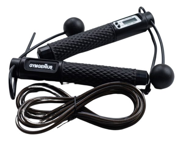 Soga Digital Contadora Con Y Sin Cuerda Para Salto Gymgenius Negro