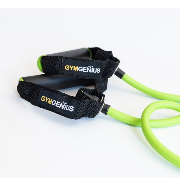 Banda De Resistencia Tpe Manijas Ergonómicas Gymgenius Baja Verde