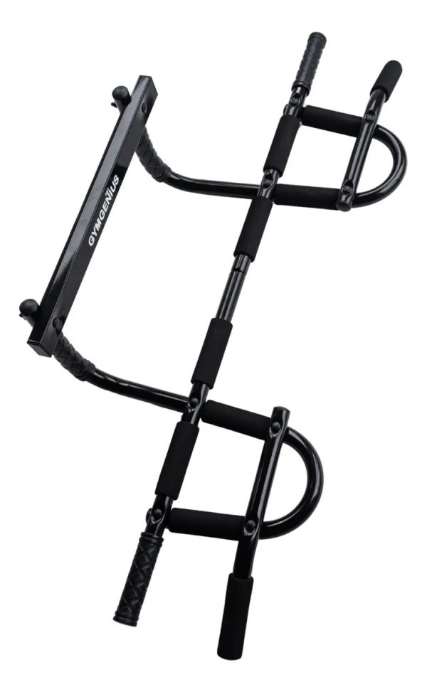 Barra Dominadas Ergonómica Gymgenius Con Soporte Reforzado Negro