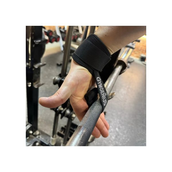 Strap Reforzado De Levantamiento Gymgenius Antideslizante Negro